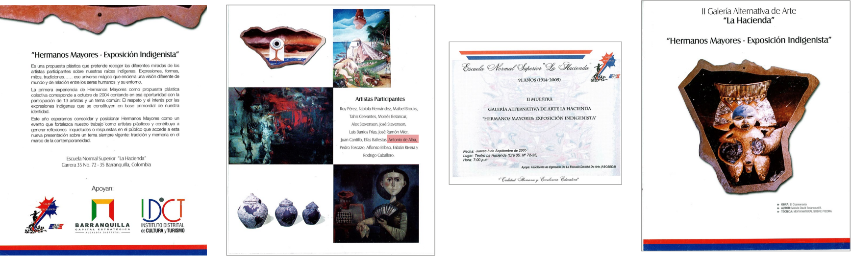 Hermanos Mayores – Exposición Indigenista, Galería La Hacienda, Septiembre/2005.